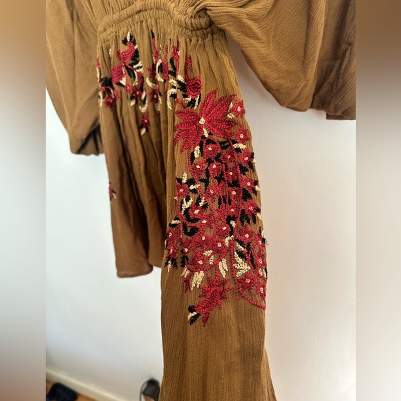 Free People FALL FP Pineapple Mini Dress Embroidered - Picture 5 of 8